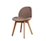 wood leg fabric chair